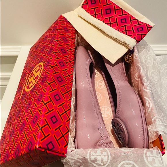 Brand new TORY BURCH Minnie Travel Patent Ballet Flats - Picture 6 of 8
